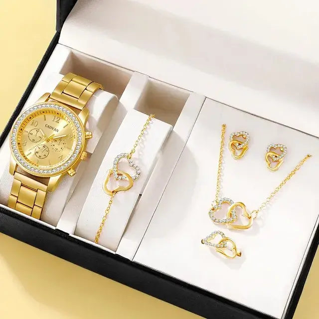 Rose Gold Luxury Watch Set